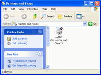 e-PDF Converter and Creator Printer screenshot